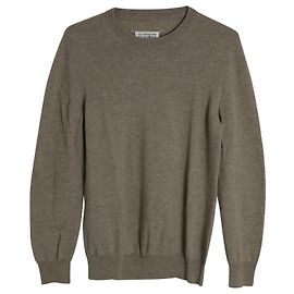 Maison Martin Margiela Maison Margiela Crewneck Elbow Patch Sweater in Beige Wool Beige