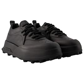 Jil Sander-Sneakers Jil Sander - Leather - Black-Black