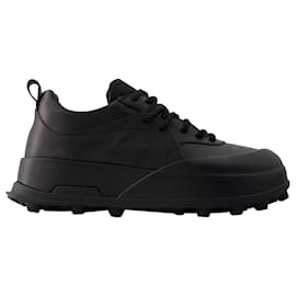 Jil Sander-Sneakers Jil Sander - Leather - Black-Black