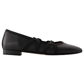 Tutu-Ballerinas – Carel – Leder – Schwarz Schwarz