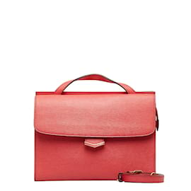 Fendi-Leather Demi Jour Bag 8BT222-Pink