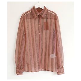 Gestreifte Lurexbluse von Missoni Mehrfarben