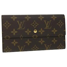 Louis Vuitton-Carteira Internacional LOUIS VUITTON Monogram Porte Tresol M61215 Autenticação de LV 51294-Monograma