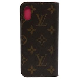 Louis Vuitton-LOUIS VUITTON Monogram Iphone X Case iPhone Case Pink M63444 LV Auth 51317-Pink,Monogram