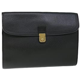 Autre Marque-Burberrys Briefcase Leather Black Auth bs7548-Black