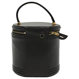 Louis Vuitton-LOUIS VUITTON Epi Cannes Hand Bag Black M48032 LV Auth fm2631-Black