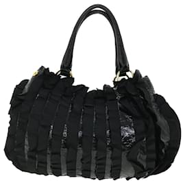 Prada-PRADA Shoulder Bag Nylon Black Auth bs7559-Black