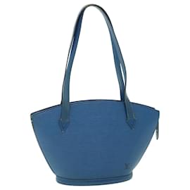 Louis Vuitton-Bolsa de mão longa LOUIS VUITTON Epi Saint Jacques Poignees Azul M52265 Autenticação de LV 51777-Azul