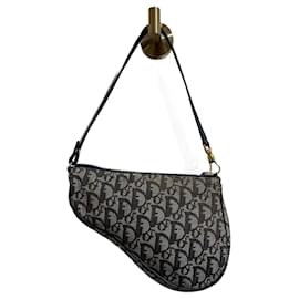 Dior Soft Saddle Bag Oblique Jacquard Beige/Black in Oblique