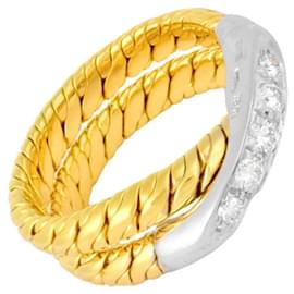Pomellato-Pomellato Gold Diamond Band Ring-Yellow
