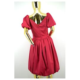 Autre Marque-#red #baloon #mid #dress-Red