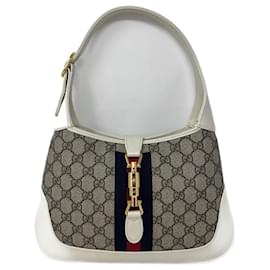 Gucci-JACKIE SHOULDER BAG 1961 Small size-White,Beige