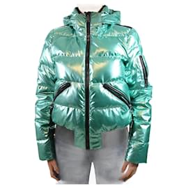 Autre Marque-Green bombardino down ski jacket - size UK 12-Green