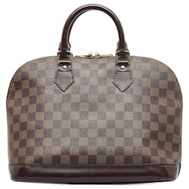 Louis Vuitton-Louis Vuitton Brown Damier Ebene Alma PM-Brown