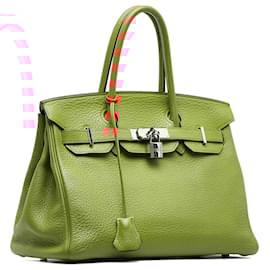 Hermès-Hermès Orange Togo Birkin 30-Orange