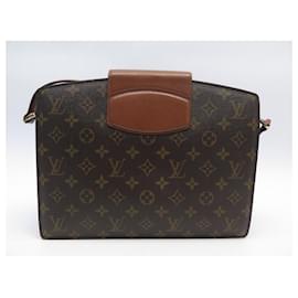 Louis Vuitton-VINTAGE LOUIS VUITTON COURCELLES HANDBAG MONOGRAM CANVAS M51375 HAND BAG-Brown