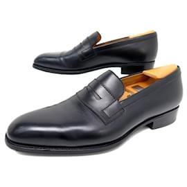 JM Weston-JM WESTON SHOES 472 Church´s Loafers 6D 40 BLACK LEATHER + LOAFERS SHOE SHAPES-Black