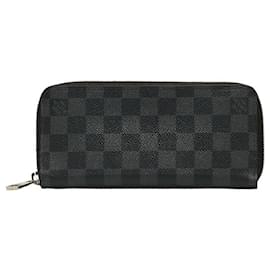 Pre-Owned LOUIS VUITTON Damier Graffiti Zippy Wallet Vertical N63095 (Like  New) 