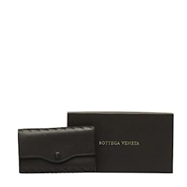 Bottega Veneta-Schlüsseletui aus Intrecciato-Leder-Braun