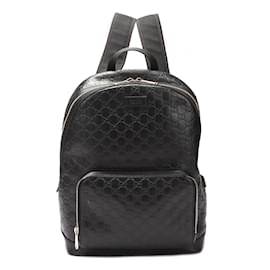 Gucci-Guccissima Signature Leather Backpack  406370-Black