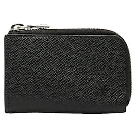 Louis Vuitton-Taiga Leather Coin Purse M63375-Black