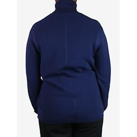 Autre Marque-Blue roll-neck jumper - size XL-Blue