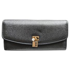 Dolce & Gabbana Wallet Black Gold hardware