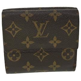 Louis Vuitton-Carteira LOUIS VUITTON Monogram Porte Monnaie Bier Cartes Crdit M61652 auth 51308-Monograma