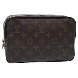 Louis Vuitton-Louis Vuitton Monogram Trousse Toilette 23 Pochette M47524 LV Auth em4925-Monogramma