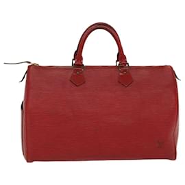 Louis Vuitton-Louis Vuitton Epi Speedy 35 Hand Bag Castilian Red M42997 LV Auth 51551-Other