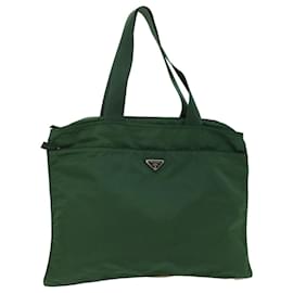Prada-PRADA Tote Bag Nylon Green Auth 51470-Green