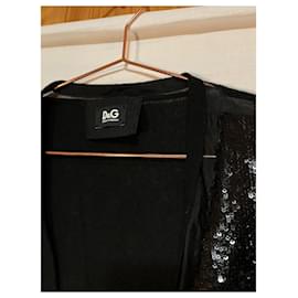 Dolce & Gabbana-Dolce & Gabbana Sequins Black Cardigan-Black