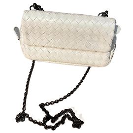 Bottega Veneta White Purse White