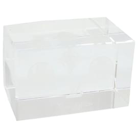 Louis Vuitton-LOUIS VUITTON Poids Papier Verre Cristal Clair Auth LV 21193-Autre