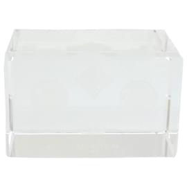 Louis Vuitton-LOUIS VUITTON Poids Papier Verre Cristal Clair Auth LV 21193-Autre