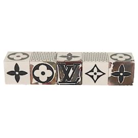 Louis Vuitton-LOUIS VUITTON Monograma Gamecube Peso de papel prata M99454 LV Auth ai646-Prata