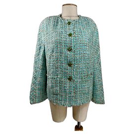Escada Blue Tweed Blazer Multiple colors