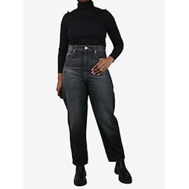 Isabel Marant Etoile-Verwaschene schwarze Baggy-Jeans – Größe UK 14-Schwarz