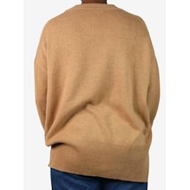 Jil Sander-Brown round-neck jumper - size DE 38-Brown