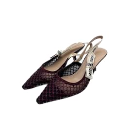 Dior-DIOR  Heels T.eu 38.5 cloth-Dark red