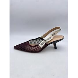 Dior-DIOR  Heels T.eu 38.5 cloth-Dark red