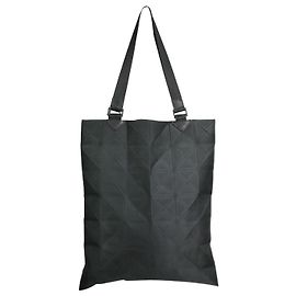 Pleats Please Bolsa tote assimétrica preta com alça superior Preto