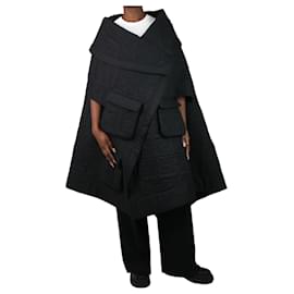 Simone Rocha Black quilted cape - size M/l Black
