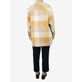 Isabel Marant Etoile-Yellow check shacket - size UK 10-Yellow