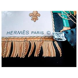 Hermès-Lenços de seda-Multicor