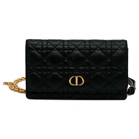 Dior Black Cannage Caro Gürteltasche Schwarz