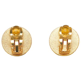Chanel-Chanel Gold CC Clip-On Earrings-Golden,Other