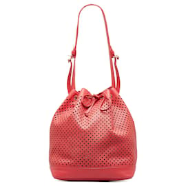 Louis Vuitton-Louis Vuitton Red x Sofia Coppola Flore Perforated Noe-Red