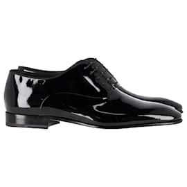 Hugo Boss-Boss Oxford Shoes in Black Patent Leather-Black