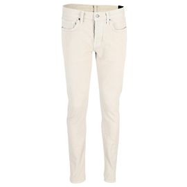Tom Ford Slim Fit Jeans in Cream Cotton White Cream